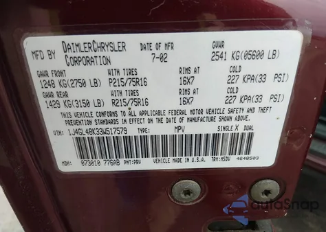 2003 Jeep Liberty Sport from USA, damaged, VIN 1J4GL48K33W517579